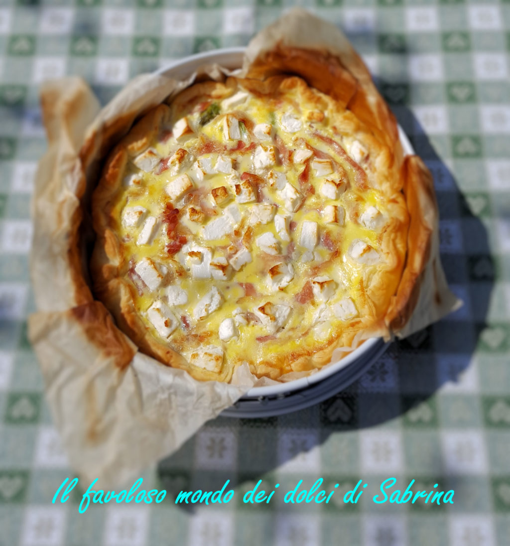 Quiche agli asparagi e pancetta - step by step