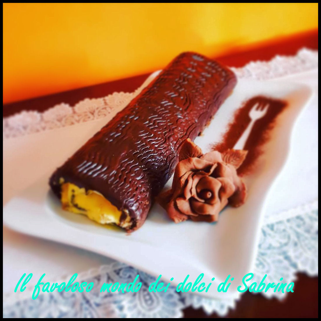 Rotolo pere e cioccolato